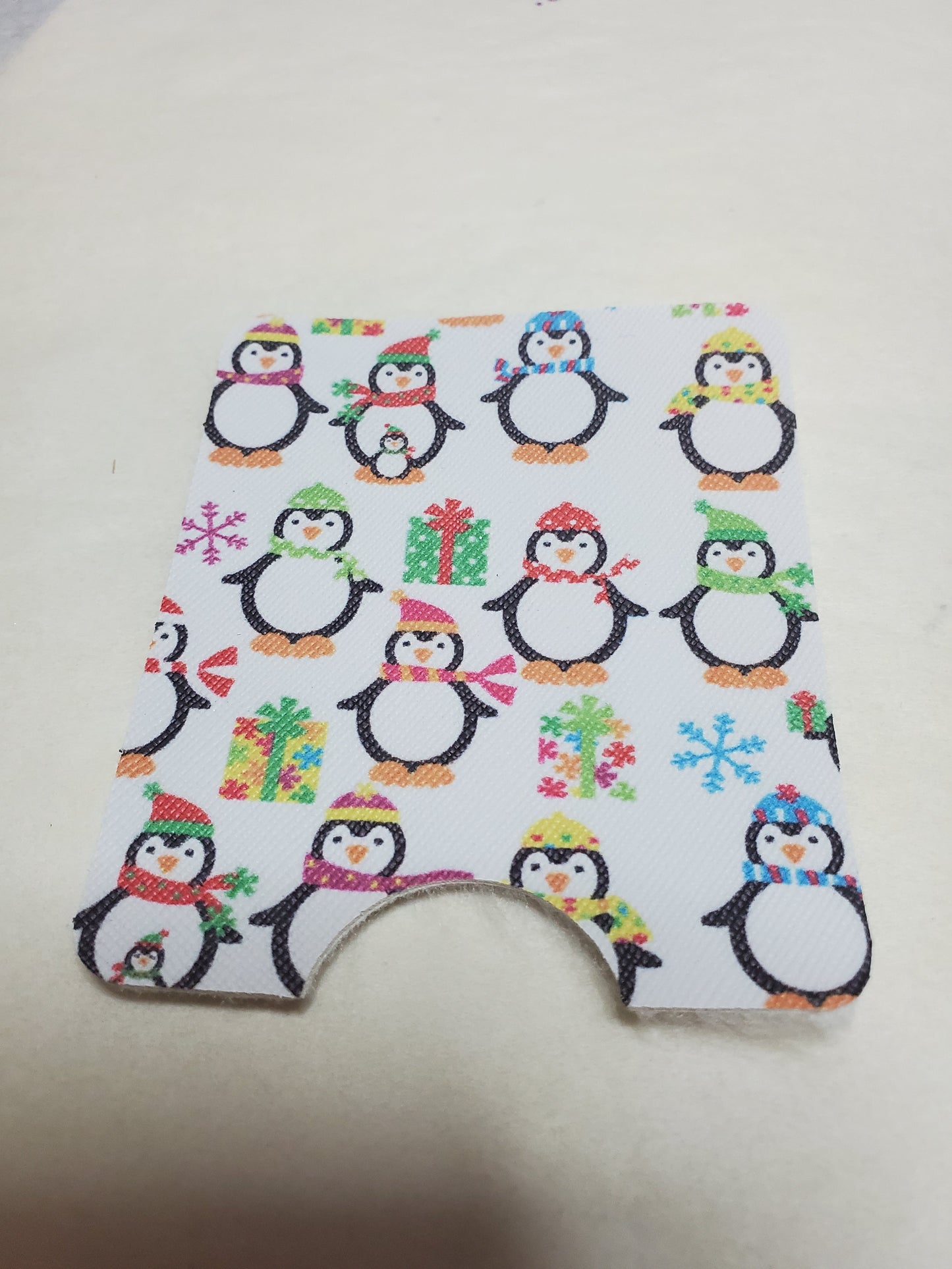 Sanitizer Clip On - Christmas Penguins