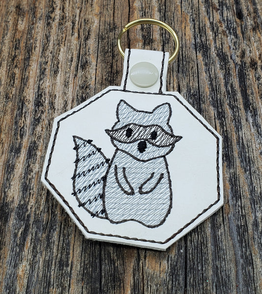 Raccoon key fob / bag clip