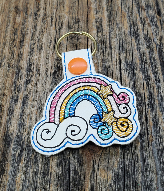 Rainbow key fob / bag clip