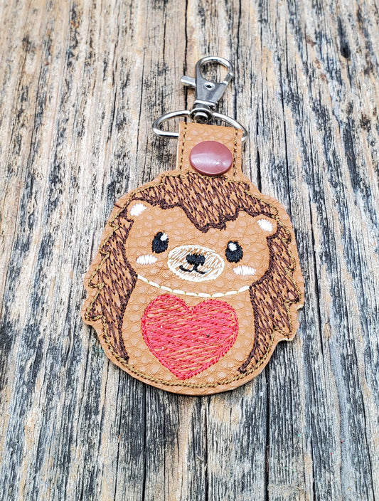 Hedgehog key fob / bag clip