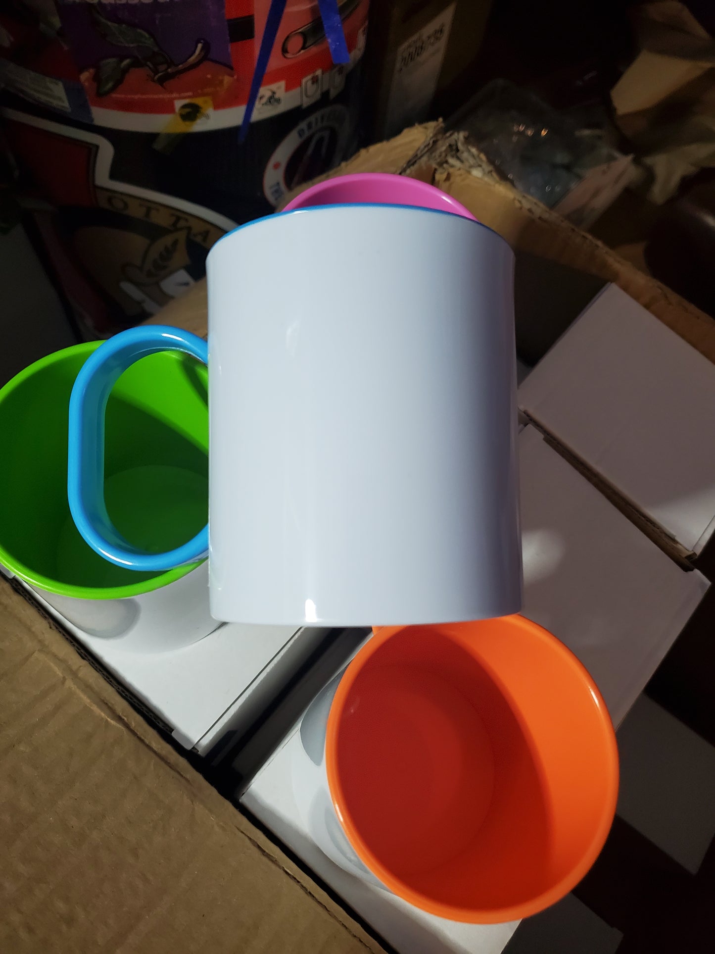 Unbreakable polymer mugs