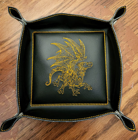 Dice Tray - Dragon (Black)